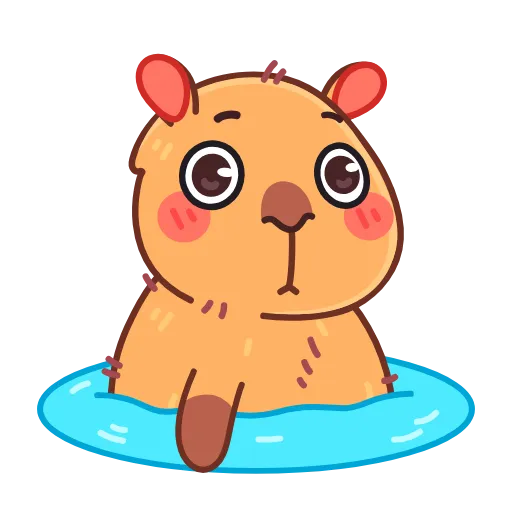 🖕 Эмодзи «Yippy The Capybara» для Telegram
