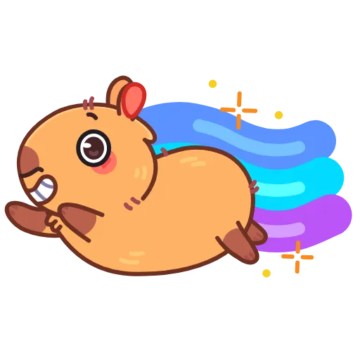 🤩 Эмодзи «Yippy The Capybara» для Telegram