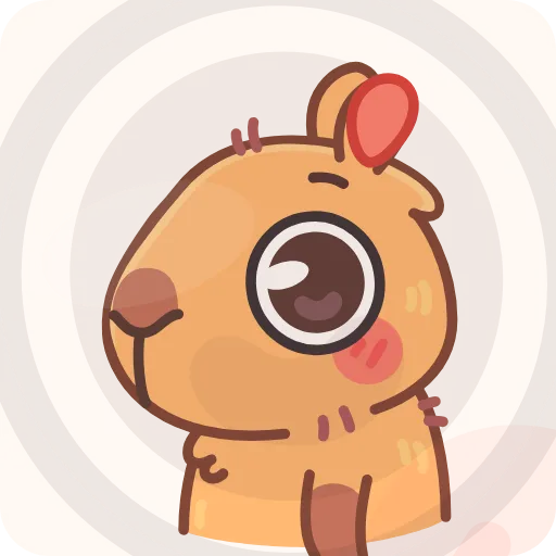 👁 Эмодзи «Yippy The Capybara» для Telegram