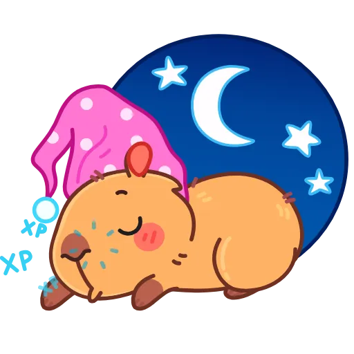 😴 Эмодзи «Yippy The Capybara» для Telegram