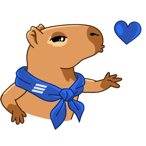 💋 Эмодзи «Денежная Капибара» для Telegram