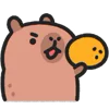 🍊 Эмодзи «Capybara ()» для Telegram
