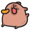 🍊 Эмодзи «🙂Capybara-2 - капибара» для Telegram