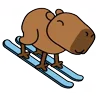 ⛷ Эмодзи «😵Capybara - капибара» для Telegram