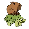 🐢 Эмодзи «😵Capybara - капибара» для Telegram