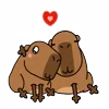 👩‍❤‍💋‍👨 Эмодзи «😵Capybara - капибара» для Telegram