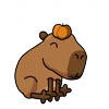 🫥 Эмодзи «😵Capybara - капибара» для Telegram