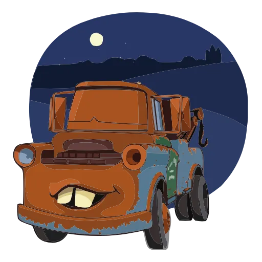 😴 Эмодзи «Тачки» для Telegram