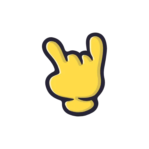 🤘 Эмодзи «Cartoon Gestures» для Telegram