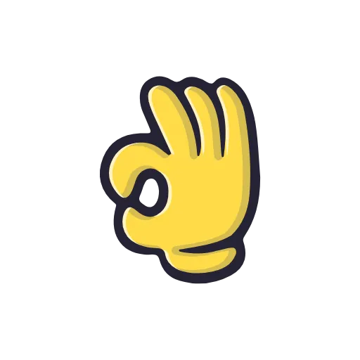 👌 Эмодзи «Cartoon Gestures» для Telegram