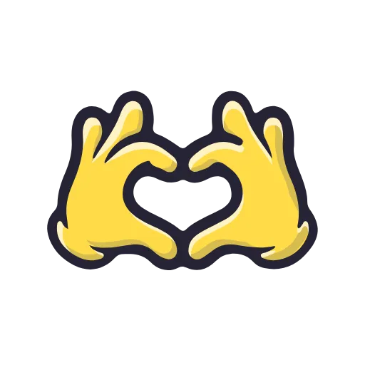 🫶 Эмодзи «Cartoon Gestures» для Telegram