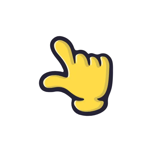 ☝️ Эмодзи «Cartoon Gestures» для Telegram