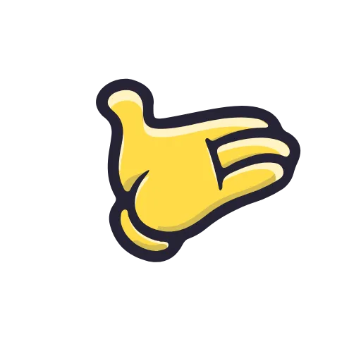 🫱 Эмодзи «Cartoon Gestures» для Telegram