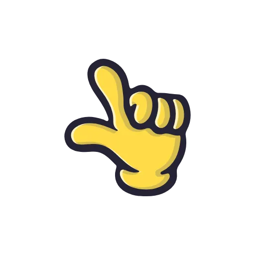 ☝️ Эмодзи «Cartoon Gestures» для Telegram
