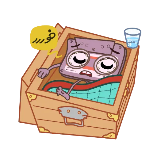 😴 Эмодзи «Кассеты» для Telegram