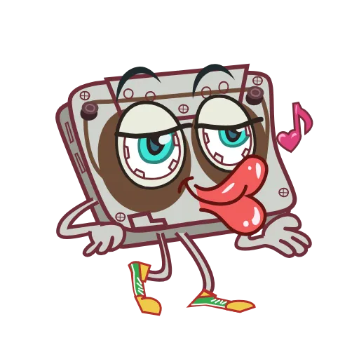 😘 Эмодзи «Кассеты» для Telegram