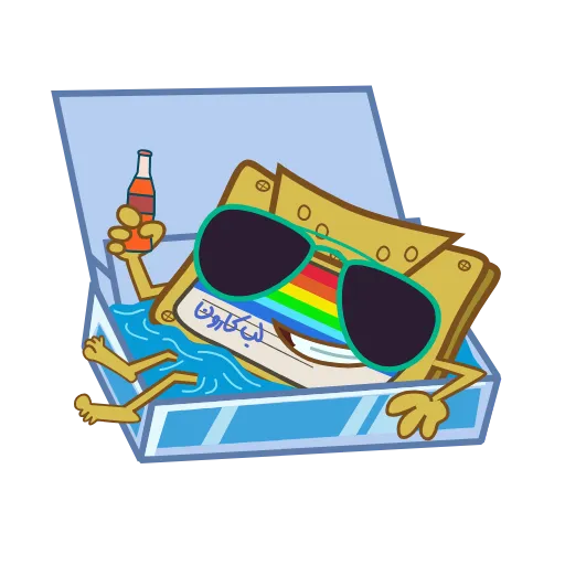 😎 Эмодзи «Кассеты» для Telegram