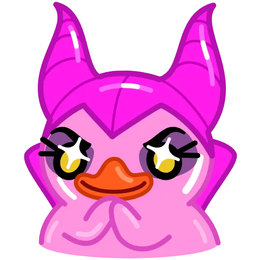 😈 Эмодзи «Утя смайлики / Utya Duck emoji» для Telegram