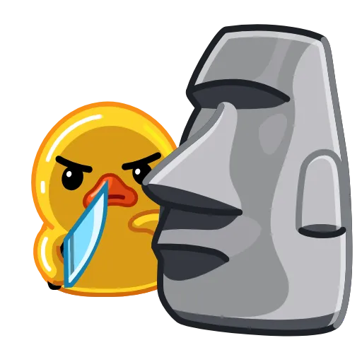 🗿 Эмодзи «Утя смайлики / Utya Duck emoji» для Telegram