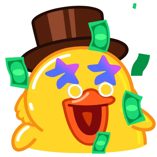 🤑 Эмодзи «Утя смайлики / Utya Duck emoji» для Telegram