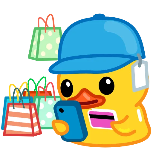 🛍 Эмодзи «Утя смайлики / Utya Duck emoji» для Telegram
