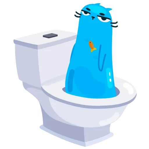 💙 Эмодзи «Водокот растекается по вашим диалогам» для Telegram