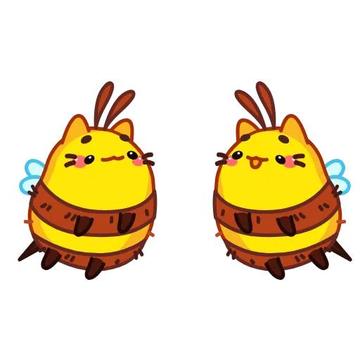🤗 Эмодзи «Котопчёл» для Telegram