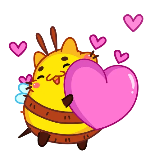 ❤️ Эмодзи «Котопчёл» для Telegram