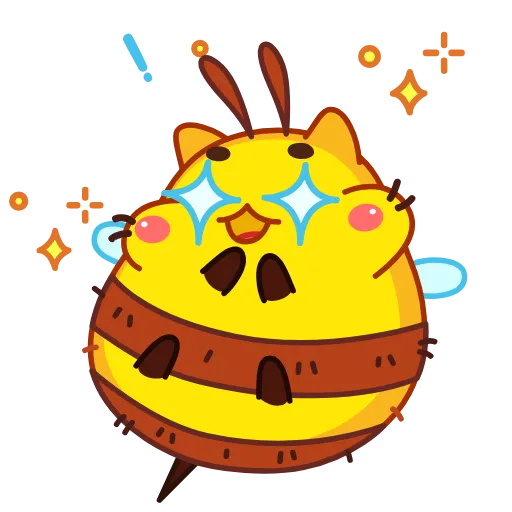 🤩 Эмодзи «Котопчёл» для Telegram