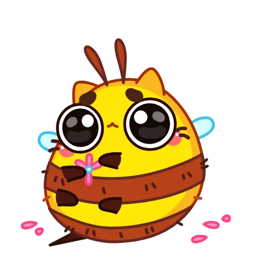 🥺 Эмодзи «Котопчёл» для Telegram