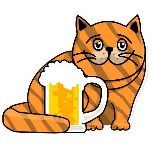 🍺 Эмодзи «Cat Busik» для Telegram