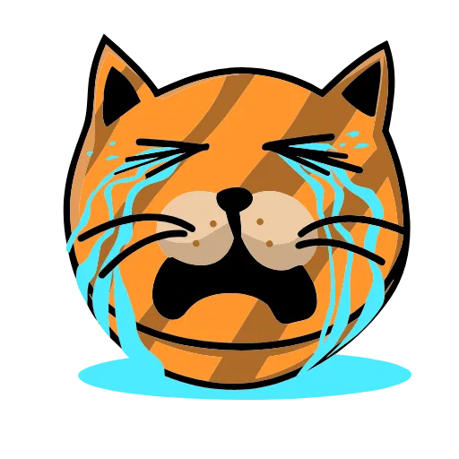 😭 Эмодзи «Cat Busik» для Telegram