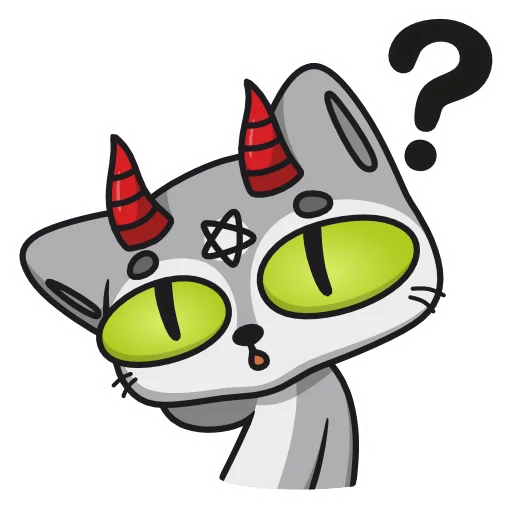 ❓ Стикер «Demon Cat Diamond» для Telegram