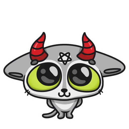 🥺 Стикер «Demon Cat Diamond» для Telegram