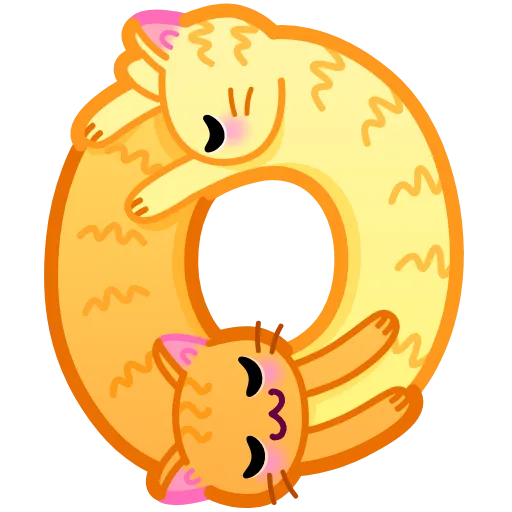 0️⃣ Эмодзи «Cat Font Emoji» для Telegram