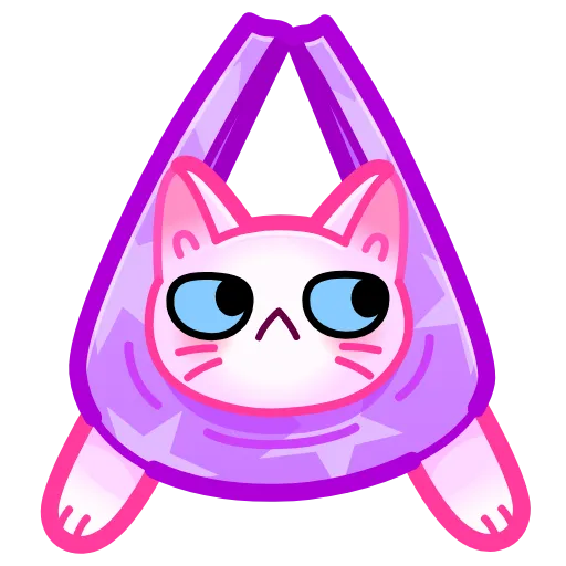 Стикерпак Cat Font Emoji для Telegram