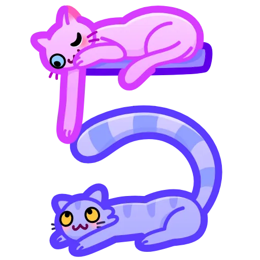 5️⃣ Эмодзи «Cat Font Emoji» для Telegram