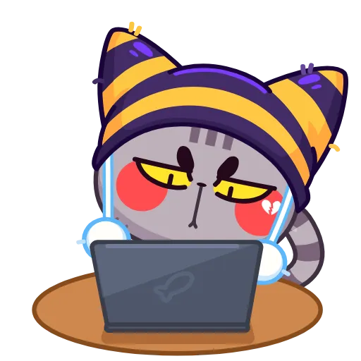 🤩 Эмодзи «Котёнок В Шапке» для Telegram
