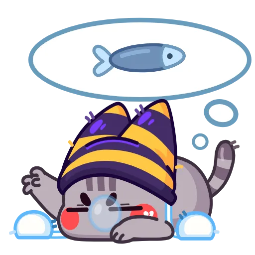 🤩 Эмодзи «Котёнок В Шапке» для Telegram