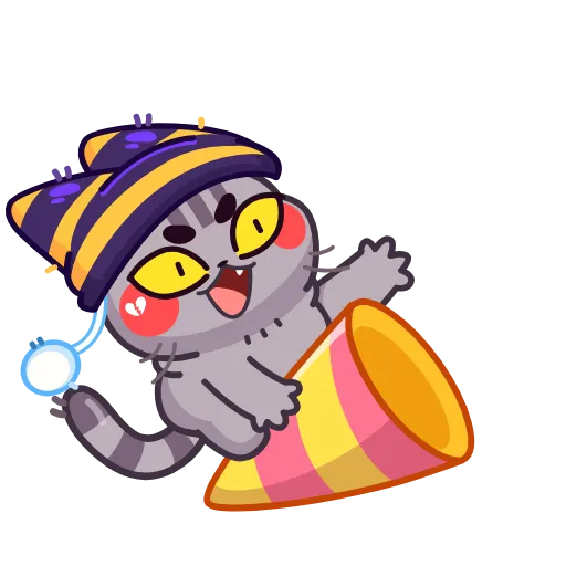 🤩 Эмодзи «Котёнок В Шапке» для Telegram