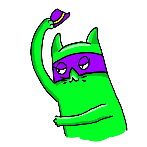 Стикерпак Cat ICQ для Telegram