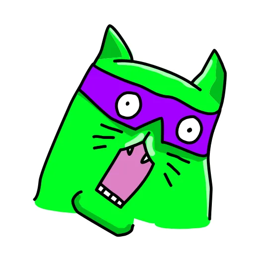 😱 Эмодзи «Cat ICQ» для Telegram
