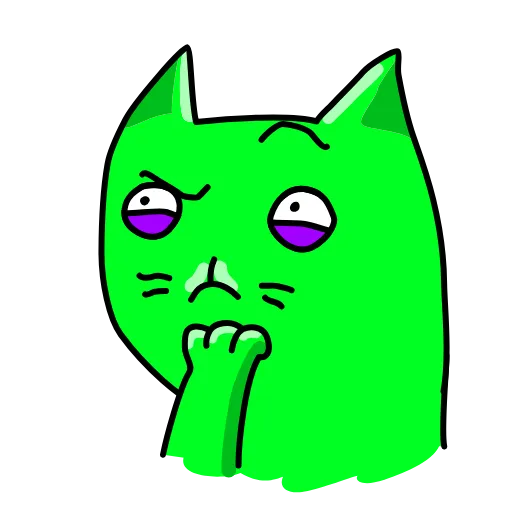 🤔 Эмодзи «Cat ICQ» для Telegram