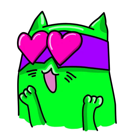😍 Эмодзи «Cat ICQ» для Telegram
