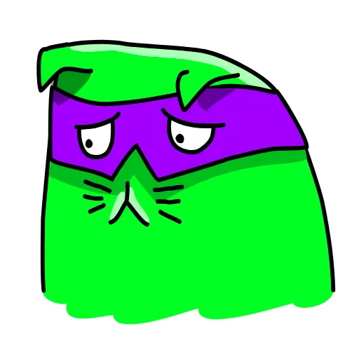 😞 Эмодзи «Cat ICQ» для Telegram