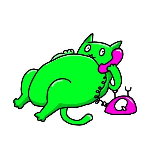 ☎️ Эмодзи «Cat ICQ» для Telegram