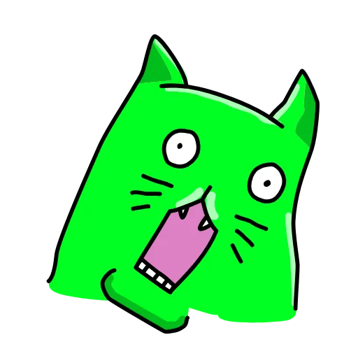 😱 Эмодзи «Cat ICQ» для Telegram
