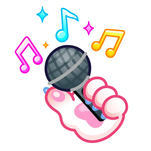 🎤 Эмодзи «Cat Paws Emoji» для Telegram