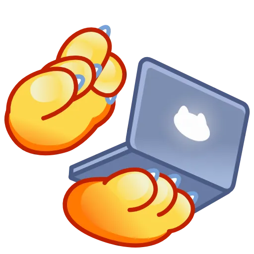 💻 Стикер «Cat Paws» для Telegram