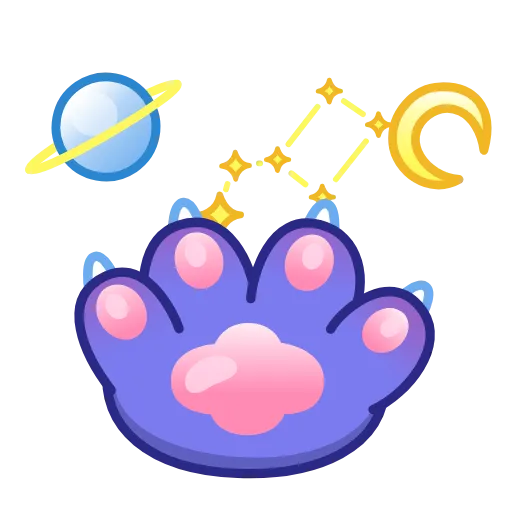 🖖 Стикер «Cat Paws» для Telegram